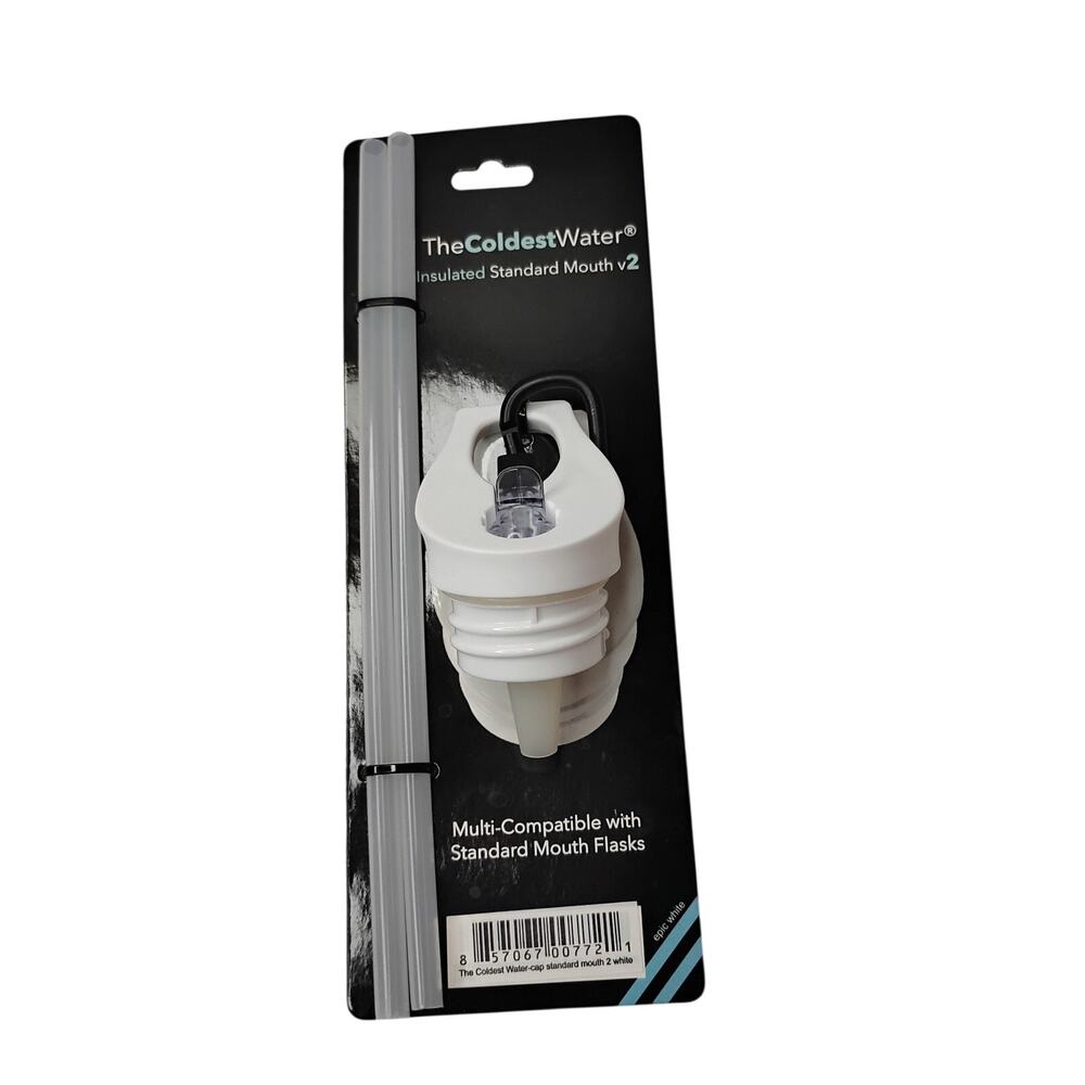 The Coldest Water Insulated Standard Mouth v2.0 - Sports Straw Cap Flip Top Lid